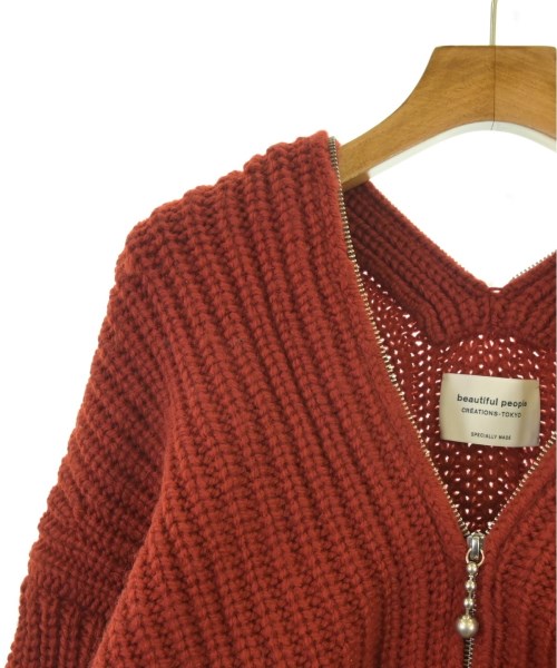 beautiful people（ビューティフルピープル）ニット・セーター 赤 サイズ:36(S位) レディース/2200663951284