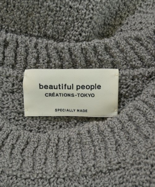 beautiful people（ビューティフルピープル）ニット・セーター グレー サイズ:140(S位) レディース/2200666498052