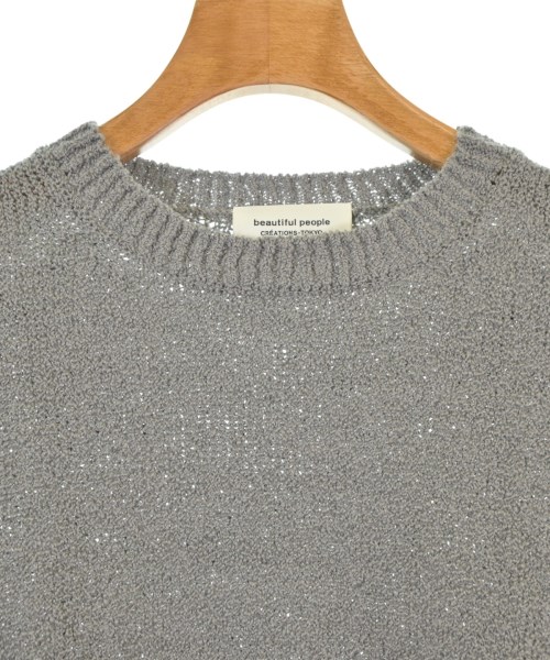 beautiful people（ビューティフルピープル）ニット・セーター グレー サイズ:140(S位) レディース/2200666498052