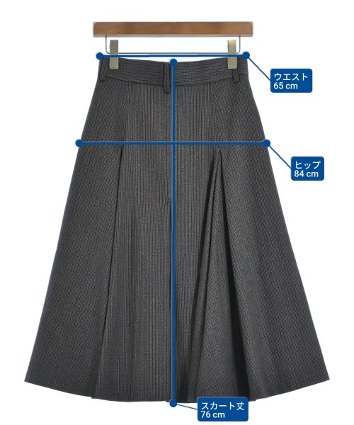 beautiful people（ビューティフルピープル）ロング・マキシ丈スカート グレー サイズ:34(XS位) レディース/2200667502017