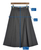 beautiful people（ビューティフルピープル）ロング・マキシ丈スカート グレー サイズ:34(XS位) レディース/2200667502017