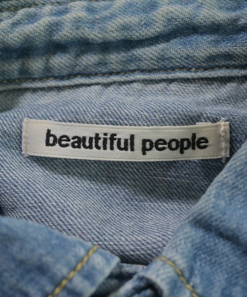 beautiful people（ビューティフルピープル）カジュアルシャツ 青 サイズ:130(XS位) レディース/2200725241025
