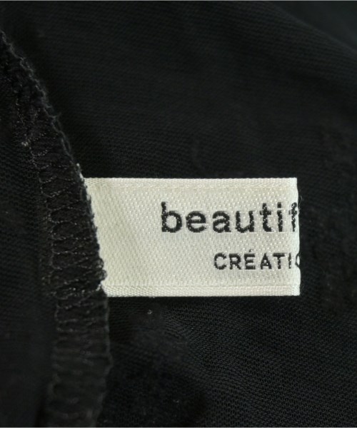 beautiful people（ビューティフルピープル）Tシャツ・カットソー 黒 サイズ:36(S位) レディース/2200720519129