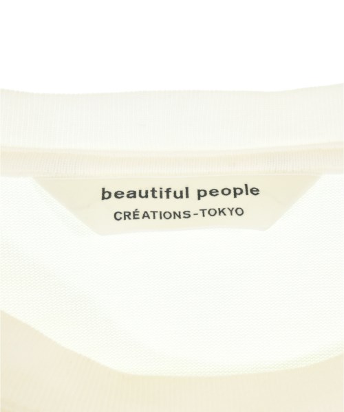 beautiful people（ビューティフルピープル）Tシャツ・カットソー 白 サイズ:36(S位) レディース/2200731702015