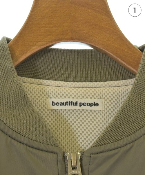 beautiful people（ビューティフルピープル）ミリタリーブルゾン カーキ サイズ:150(M位) レディース/2200735757066