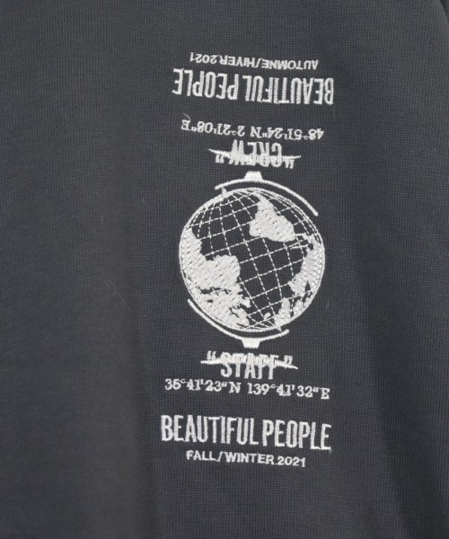 beautiful people（ビューティフルピープル）Tシャツ・カットソー グレー サイズ:36(S位) レディース/2200736799010