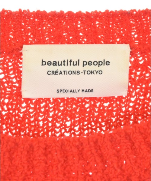 beautiful people（ビューティフルピープル）ニット・セーター 赤 サイズ:140(S位) レディース/2200738256047