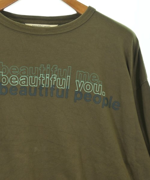 beautiful people（ビューティフルピープル）Tシャツ・カットソー カーキ サイズ:-(M位) レディース/2200724025077