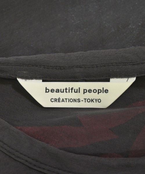 beautiful people（ビューティフルピープル）Tシャツ・カットソー 黒 サイズ:190(XXXL位) レディース/2200727950055