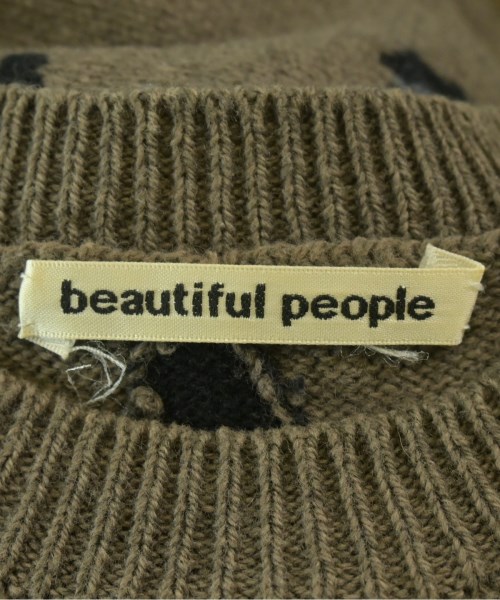 beautiful people（ビューティフルピープル）ニット・セーター 茶 サイズ:140(S位) レディース/2200728020276