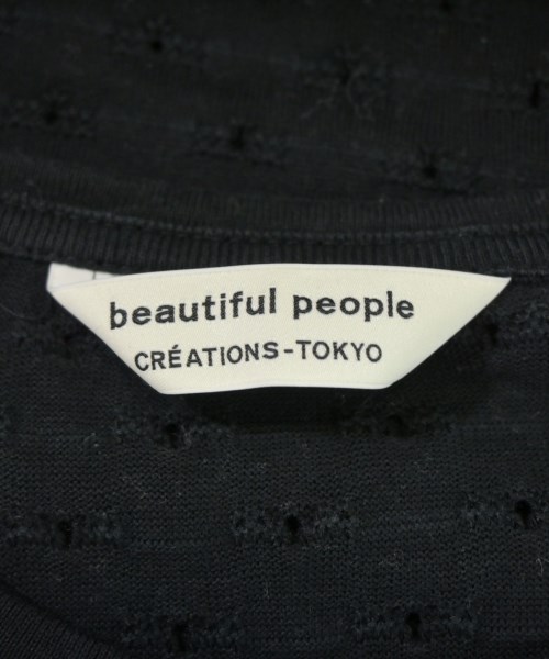 beautiful people（ビューティフルピープル）Tシャツ・カットソー 黒 サイズ:170(XL位) レディース/2200678956083