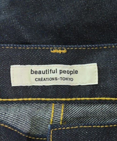 beautiful people（ビューティフルピープル）デニムパンツ 紺 サイズ:32(XS位) レディース/2200684302096