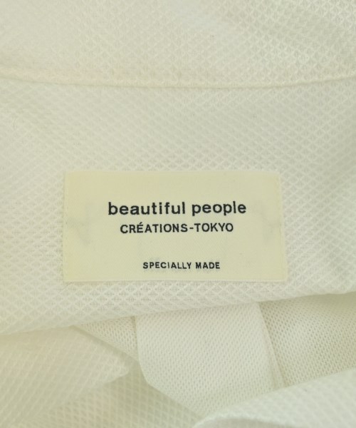 beautiful people（ビューティフルピープル）カジュアルシャツ 白 サイズ:38(M位) レディース/2200684843070