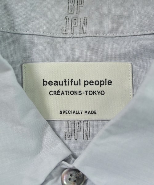 beautiful people（ビューティフルピープル）カジュアルシャツ 青 サイズ:36(S位) レディース/2200685650172