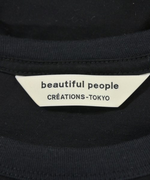 beautiful people（ビューティフルピープル）Tシャツ・カットソー 黒 サイズ:170(XL位) レディース/2200677615240