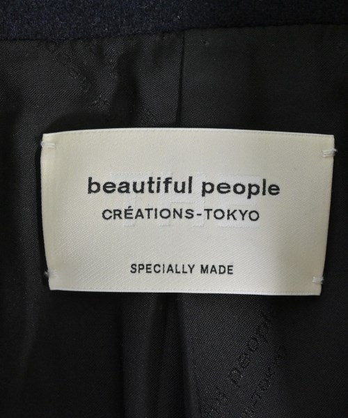 beautiful people（ビューティフルピープル）ピーコート 紺 サイズ:160(L位) レディース/2200686133124