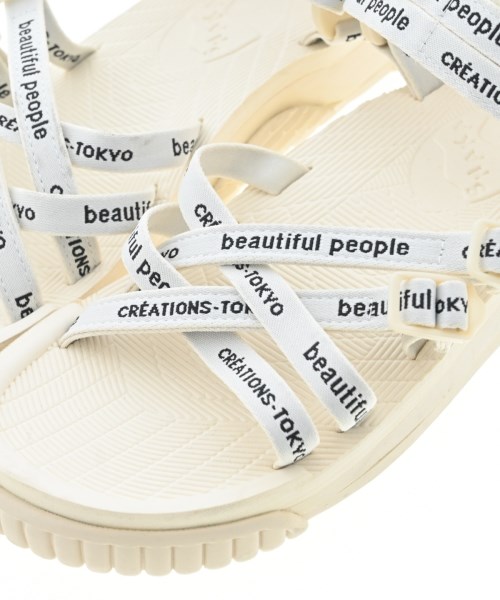beautiful people（ビューティフルピープル）サンダル 白 サイズ:24cm レディース/2200687497027