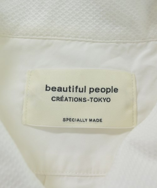 beautiful people（ビューティフルピープル）カジュアルシャツ 白 サイズ:150(M位) レディース/2200688491031