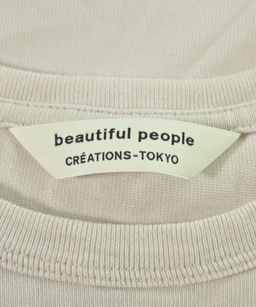 beautiful people（ビューティフルピープル）Tシャツ・カットソー ベージュ サイズ:34(XS位) レディース/2200684259024