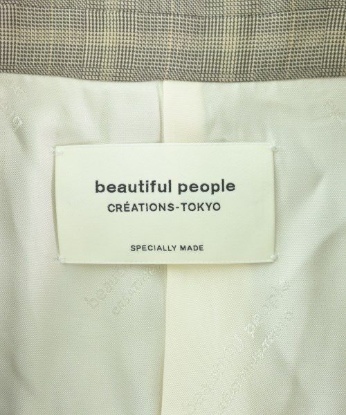 beautiful people（ビューティフルピープル）テーラードジャケット ベージュ サイズ:170(XL位) レディース/2200685048030