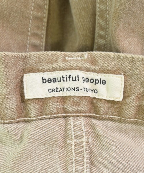 beautiful people（ビューティフルピープル）デニムパンツ 茶 サイズ:40(M位) レディース/2200692247020