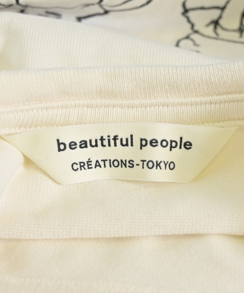 beautiful people（ビューティフルピープル）Tシャツ・カットソー 白 サイズ:36(S位) レディース/2200683314137