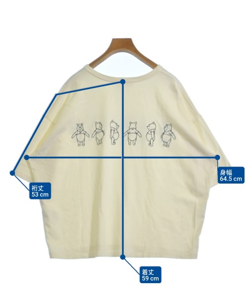 beautiful people（ビューティフルピープル）Tシャツ・カットソー 白 サイズ:36(S位) レディース/2200683314137