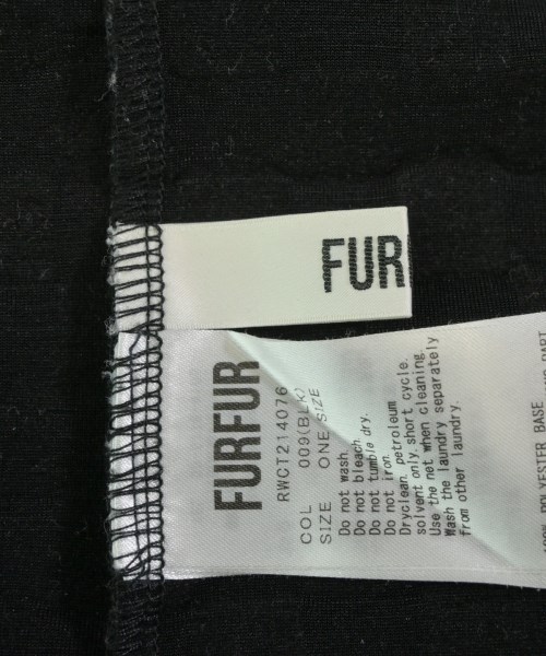 FURFUR（ファーファー）Tシャツ・カットソー 黒 サイズ:F レディース/2200640772079