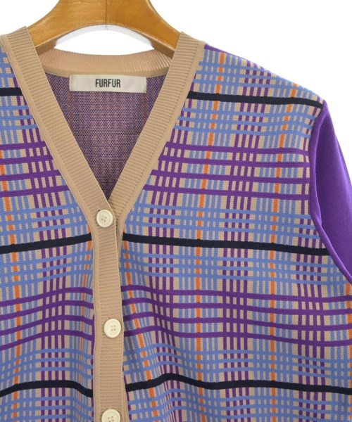 FURFUR（ファーファー）カーディガン 紫 サイズ:ONE レディース/2200629075184