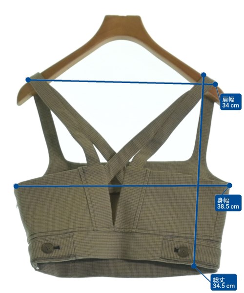 FURFUR（ファーファー）ベスト 茶 サイズ:F レディース/2200628985057