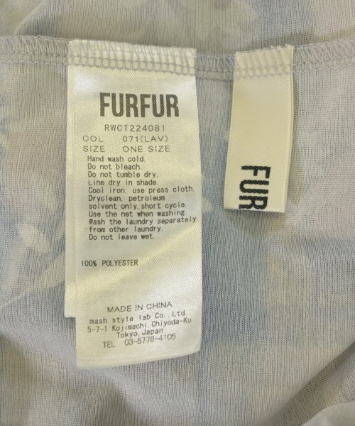 FURFUR（ファーファー）Tシャツ・カットソー グレー サイズ:F レディース/2200615335049