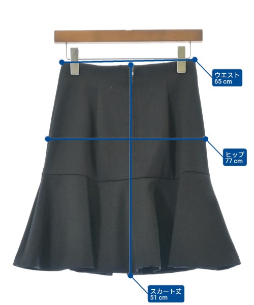 FRAY I.D（フレイアイディー）ひざ丈スカート 黒 サイズ:0(S位) レディース/2200676913026