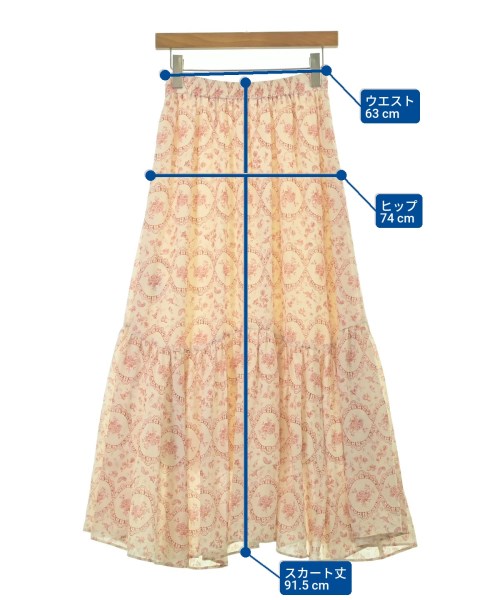 FURFUR（ファーファー）ロング・マキシ丈スカート 白 サイズ:F レディース/2200672576065