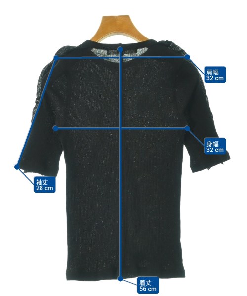 FURFUR（ファーファー）Tシャツ・カットソー 黒 サイズ:F レディース/2200698773264
