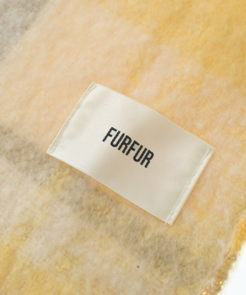 FURFUR（ファーファー）マフラー 黄 サイズ:- レディース/2200654673065