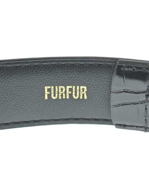 FURFUR（ファーファー）ベルト 黒 サイズ:- レディース/2200719244049