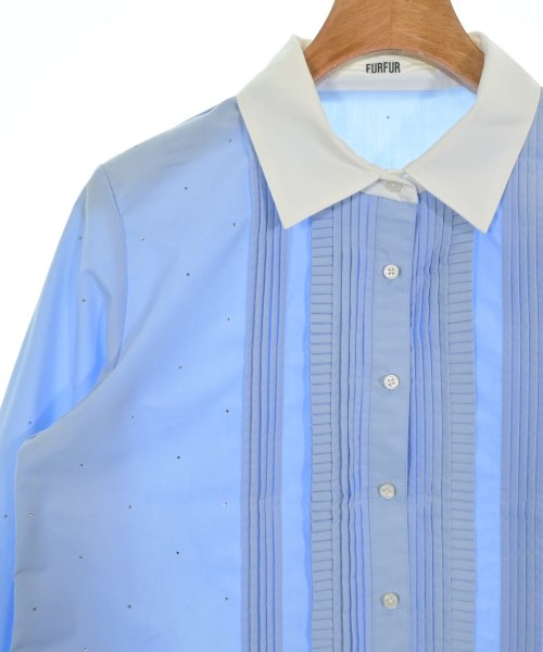 FURFUR（ファーファー）カジュアルシャツ 青 サイズ:F レディース/2200645751109