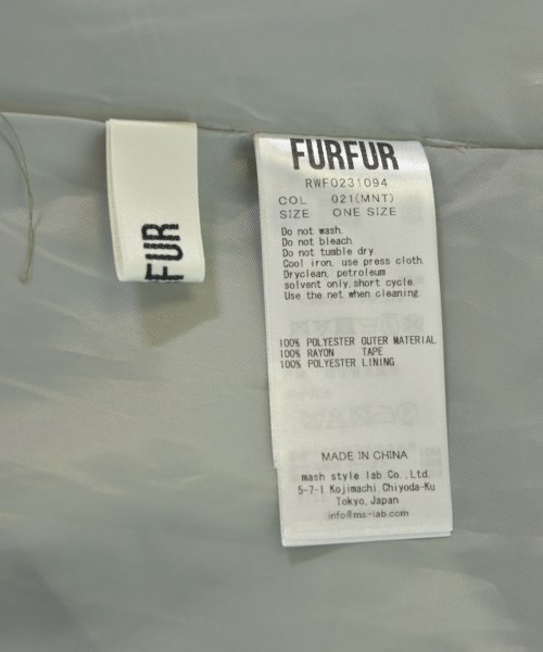 FURFUR（ファーファー）ワンピース 緑 サイズ:F レディース/2200704125117