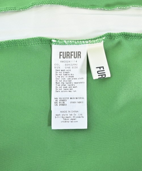 FURFUR（ファーファー）ワンピース 緑 サイズ:F レディース/2200706681017