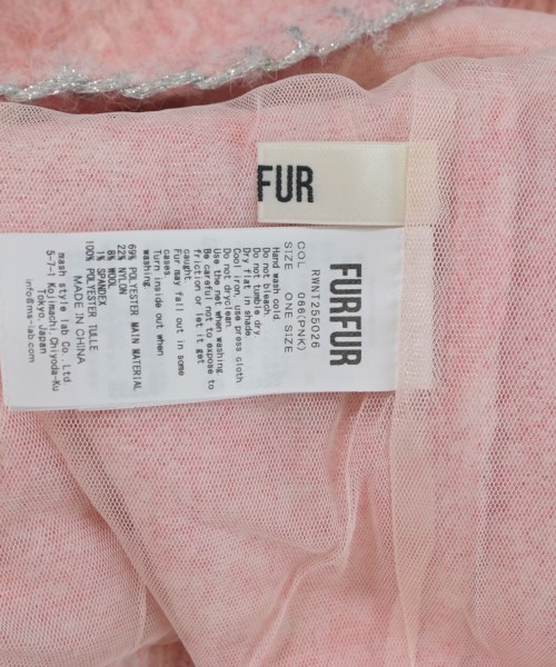 FURFUR（ファーファー）カーディガン ピンク サイズ:ONE レディース/2200674978119