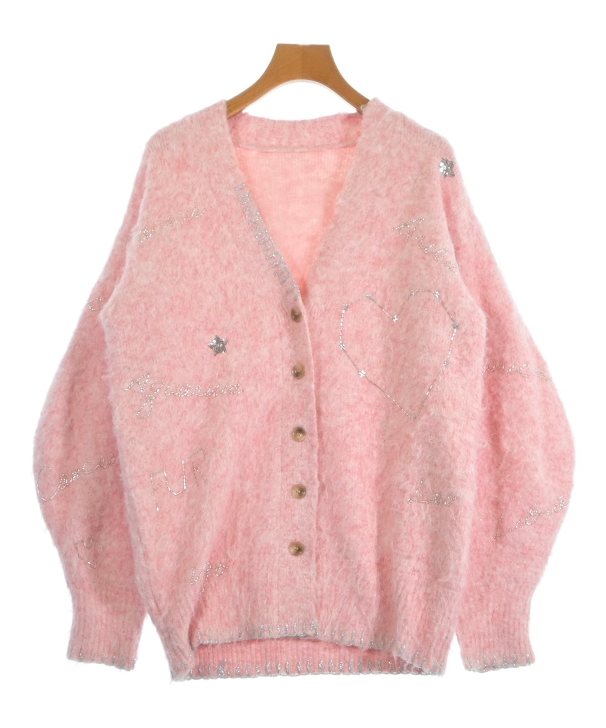 FURFUR（ファーファー）カーディガン ピンク サイズ:ONE レディース