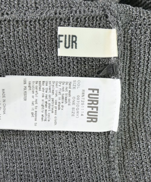 FURFUR（ファーファー）カーディガン グレー サイズ:F レディース/2200682010061