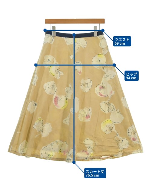 PALLAS PALACE（パラスパレス）ロング・マキシ丈スカート ベージュ サイズ:3(L位) レディース/2200672327285