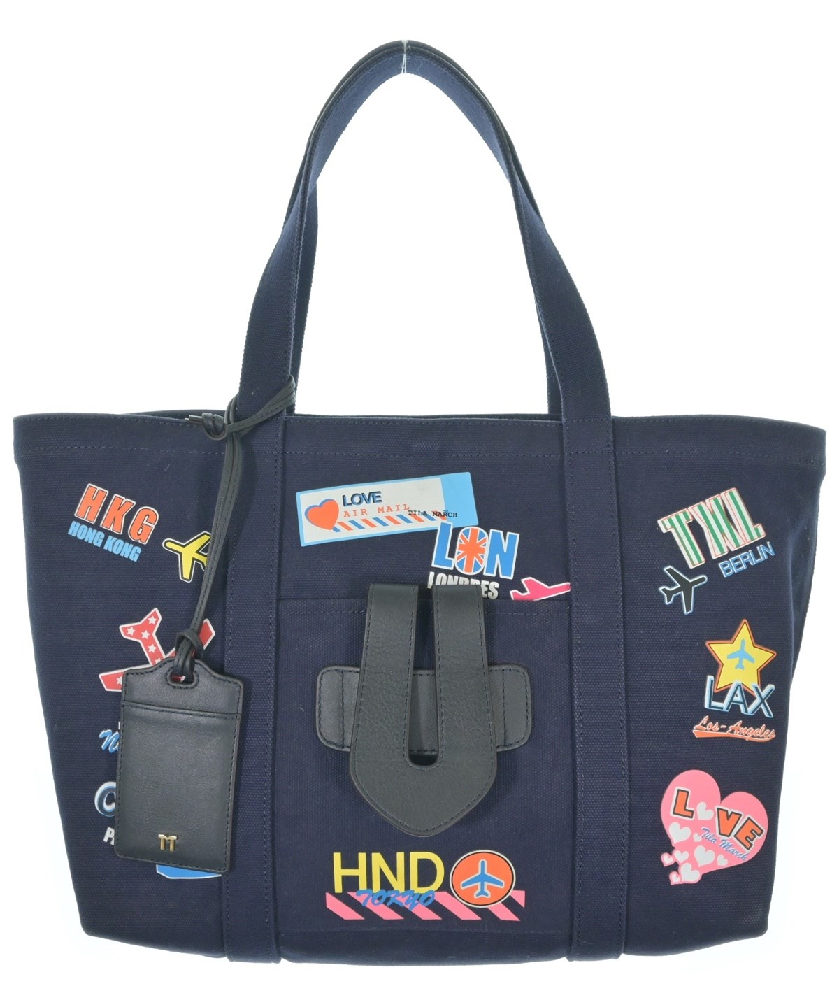 TILA MARCH（ティラ マーチ）トートバッグ 紺 サイズ:- レディース