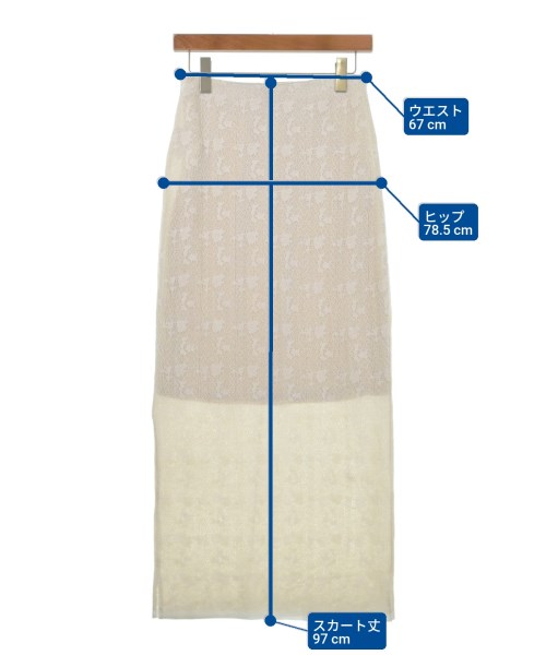 STUNNING LURE（スタニング　ルアー）ロング・マキシ丈スカート 白 サイズ:F レディース/2200619968038