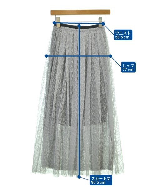 STUNNING LURE（スタニング　ルアー）ロング・マキシ丈スカート 白 サイズ:S レディース/2200655917182