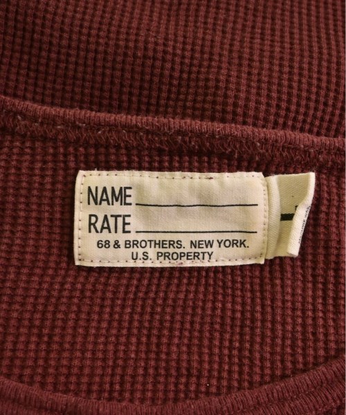 68&BROTHERS（シックスティエイトアンドブラザース）Tシャツ・カットソー 赤 サイズ:L メンズ/2200403384075