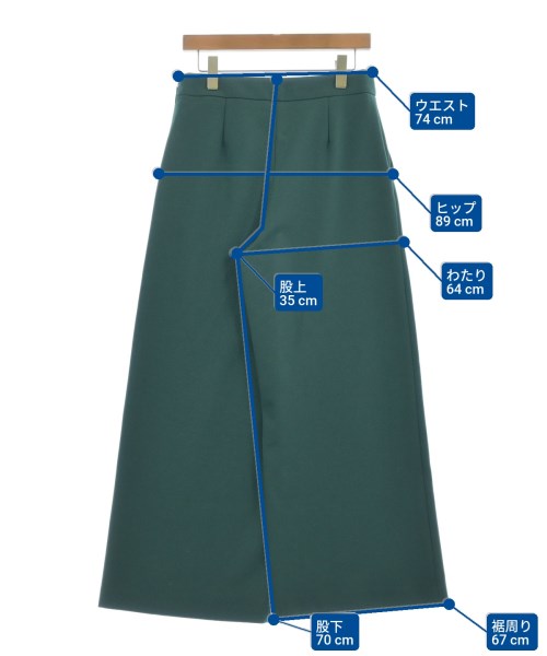 Tiara（ティアラ）スラックス 緑 サイズ:4(XL位) レディース/2200626924010