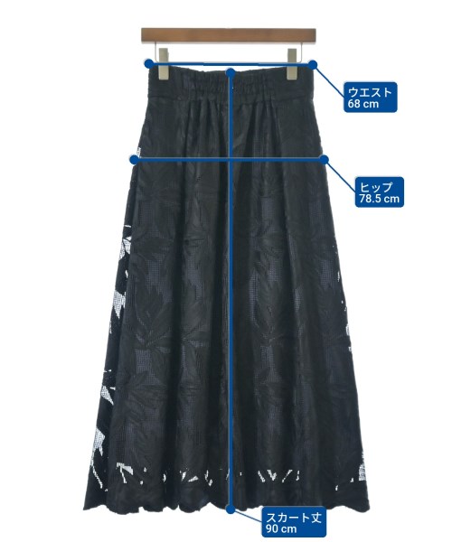 Tiara（ティアラ）ロング・マキシ丈スカート 黒 サイズ:3(L位) レディース/2200661896044