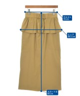 Tiara（ティアラ）ロング・マキシ丈スカート 黄 サイズ:4(XL位) レディース/2200714884073